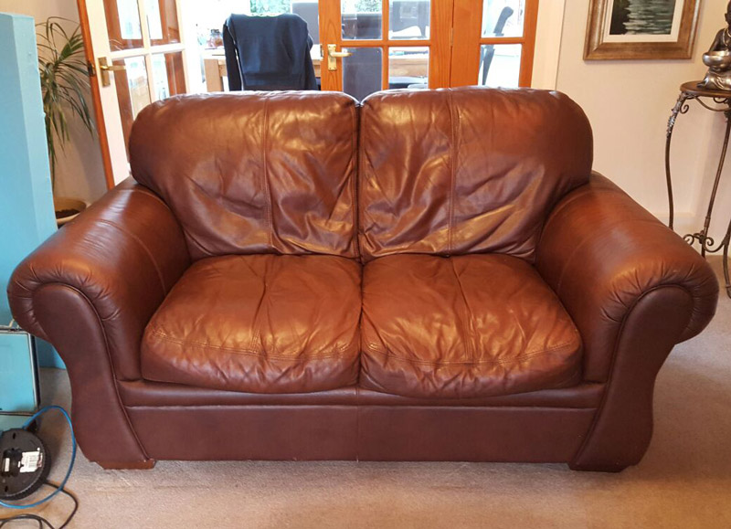 Leather clearance settee restorer
